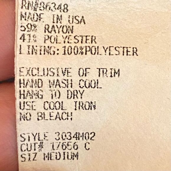 Nancy Bolen Funky Vintage Patchwork Blazer Women's Size Medium Button Down - Picture 5 of 6